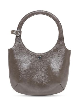 Courr&egrave;ges Truffle Holy Naplack Medium Shoulder Bag