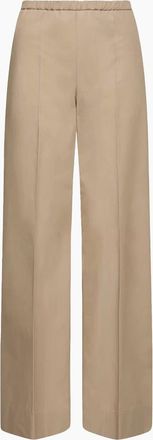 Moncler Womens Womens Open Cuff Trousers Beige - Cream - Size: 12