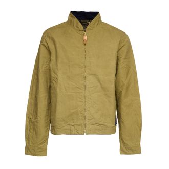 Manifattura Ceccarelli Sugarkane Paraffin Cotton Zipped Bomber Jacket