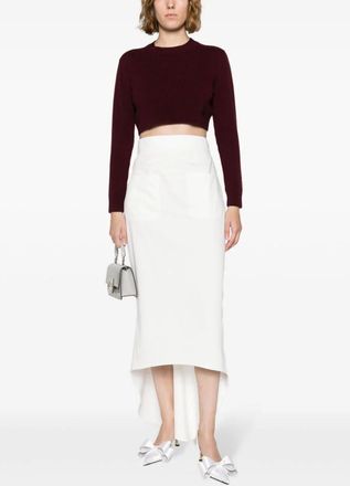 Prada Geribbelde Midi Rok