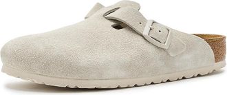 Birkenstock Boston - Suede Shoes Oyster : EU 43 (US Mens 10-10.5 - Womens 12-12.5) Regular