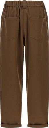 Brunello Cucinelli Baggy Pull-On Trousers - Brown