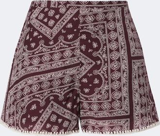 Veronica Beard Shorts Tennison en mezcla de algod&oacute;n