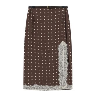 Imperial Midi Skirts, female, Brown, L, Gonna a pois