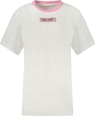 Guess Witte Katoenen Dames T-Shirt