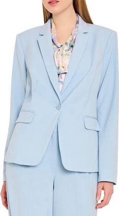 Tahari by ASL One-Button Blazer in Ice Blue at Nordstrom, Size 10P