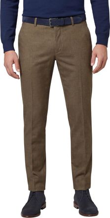 Brax Brax Fabio pantalon bruin effen wijde fit katoen