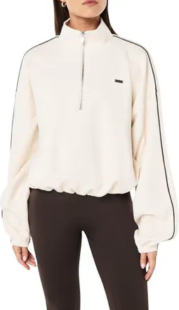 P.E Nation Precision Half Zip Top in Whisper White at Nordstrom, Size X-Large