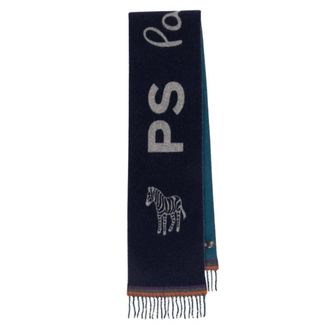 Paul Smith Winter Sjaal - Heren - Accessoires - Blauw - Maat: ONE Size Wol