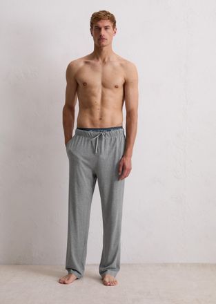 Marc O'Polo Lange Unterhose MARC OPOLO Mix N Match Cotton, Herren, Gr. XXL, nordic grau melange, Jersey, Obermaterial: 100% Baumwolle, Unterhosen Lange Unterhose