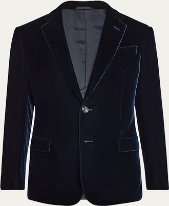 Giorgio Armani Mens Velvet Notch Lapel Dinner Jacket