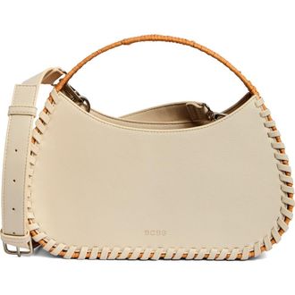 BCBGeneration Wicker Whipstitch Tote Bag in Natural/Soft Alabaster at Nordstrom Rack