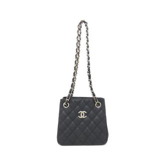 Chanel Pre-owned Caviar Skin Schoudertas - Dames - Pre-owned - Zwart - Maat: ONE Size Leer