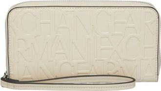 A|X Armani Exchange Stijlvolle Portemonnees & Pasjeshouders - Dames - Portefeuilles - Beige - L - Polyester - Accessoires
