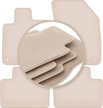OEM Alfombrillas Premium Beige Para: Volvo V60 Ii Familiar 2018