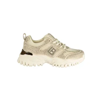 Laura Biagiotti Beigekleurige Polyurethaan Dames Sneaker