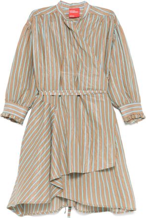 Merci Abito a righe - Marrone