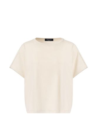Fabiana Filippi Off White Round Neck T-Shirt
