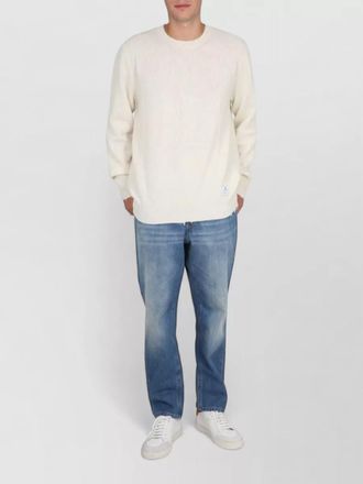 Department Five virgin wool ribbed cross-neck jumper