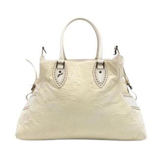Fendi Pre-owned Etniko Du Jour - Dames - Vintage Handtas - Wit - ONE Size - Leer - Vintage
