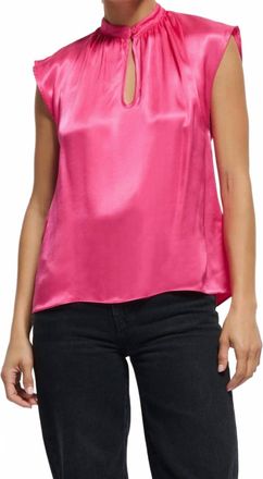 Nation Ltd Jeanne Sleeveless Top In Pink Flambe