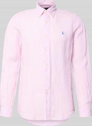 Polo Ralph Lauren Regular Fit Freizeithemd aus reinem Leinen in Pink, Gr&ouml;&szlig;e XXL