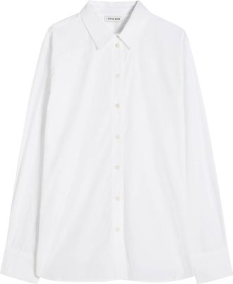 Anine Bing Essie Cotton-poplin Shirt - White - S (UK8-10 / S)