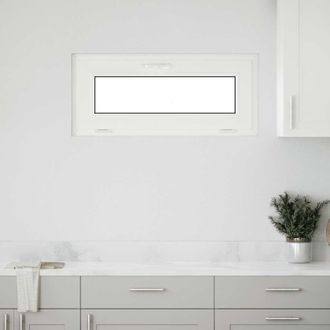 Berkfield Home Basement Window RISOR 90x40 cm Tilt 2 Glazing White