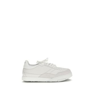 Givenchy White Calf Leather Bos Taurus Low Top Mens Sneakers