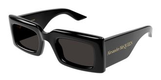 Alexander McQueen AM0433S 001 Womens Sunglasses Black Size 50