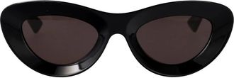 Bottega Veneta Stijlvolle Zonnebril - Dames - Zonnebrillen - Zwart - 51 MM - Accessoires