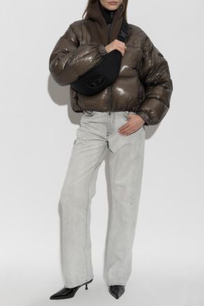 Diesel W-ARRIOR Down Jacket, Womens, Brown