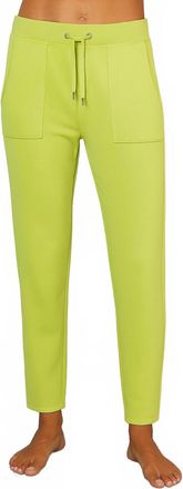 French Kyss Womens Solid Jogger In Lime