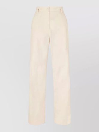 Dries Van Noten pincks straight leg cotton poplin trousers