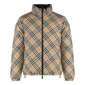 Burberry Winter Jackets, male, Beige, L, Snowdon Puffer Jacket