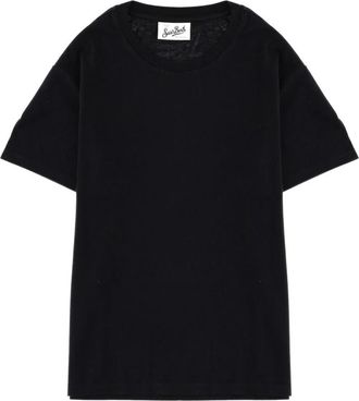 MC2 Saint Barth Emilie Cotton Jersey T-Shirt - Dames - T-shirts - Zwart - M - Katoen - Tops