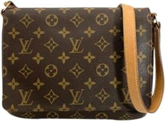 Louis Vuitton Pre-owned Shoulder Bags, female, Brown, Size: ONE SIZE Pre-owned Vintage Canvas Shoulder Bag