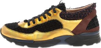 Chanel Sneakers in pelle metallizzata - Marrone