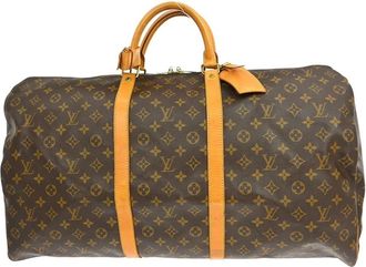 Louis Vuitton Pre-owned Weekend Bags, female, Brown, Size: ONE SIZE Pre-owned Keepall Travel Bag