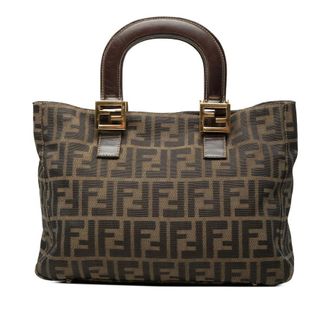Fendi Pre-owned Fendi Small Zucca Canvas Twins Tote Ladies XNDRKISCVYXM5TG8