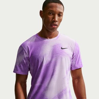 Nike Mens Court Slam Dri-FIT ADV Tennis Top in Purple | IB1016-511