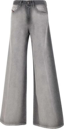 Diesel 1978 D-Akemi - Dames - Loose Fit Jeans - Grijs - W30 L32 - Katoen - Jeans