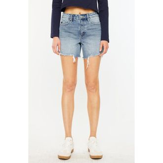 Kancan Tamara High Rise Shorts in Medium Wash at Nordstrom, Size 27