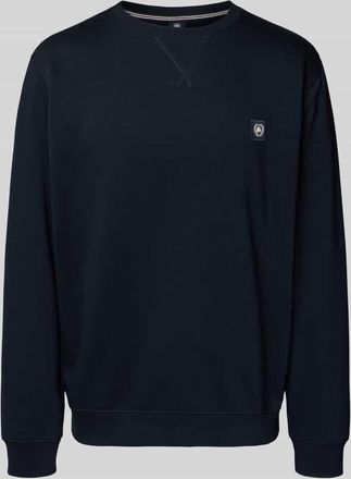 Lerros Sweatshirt mit Label-Patch in Dunkelblau, Größe XXL