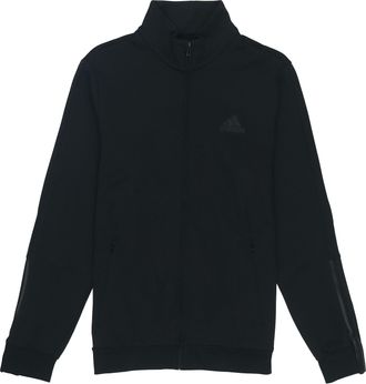 adidas M DK TJ Solid Color Logo Athleisure Casual Sports Jacket Black H12217