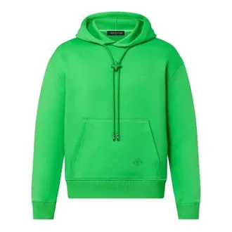 Louis Vuitton Monogram Flower Stopper Cotton Hoodie Green 1ABY0P