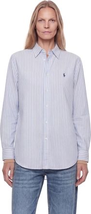 Ralph Lauren Classic Fit Striped Cotton Linen Shirt