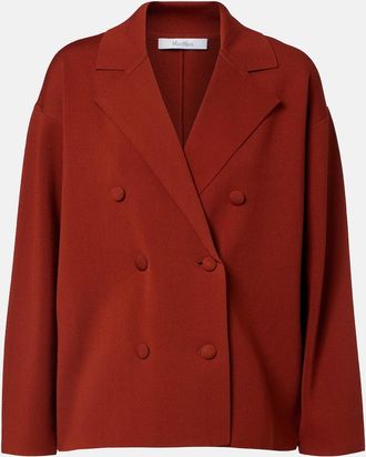 Max Mara Calte double-breasted crepe blazer