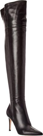 Gianvito Rossi Bea Cuissard 85 Leather Thigh-High Boot