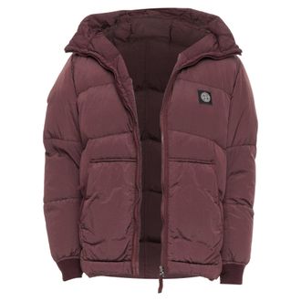 Stone Island Nylon Logo Duck Down Padded Puffer Jacket